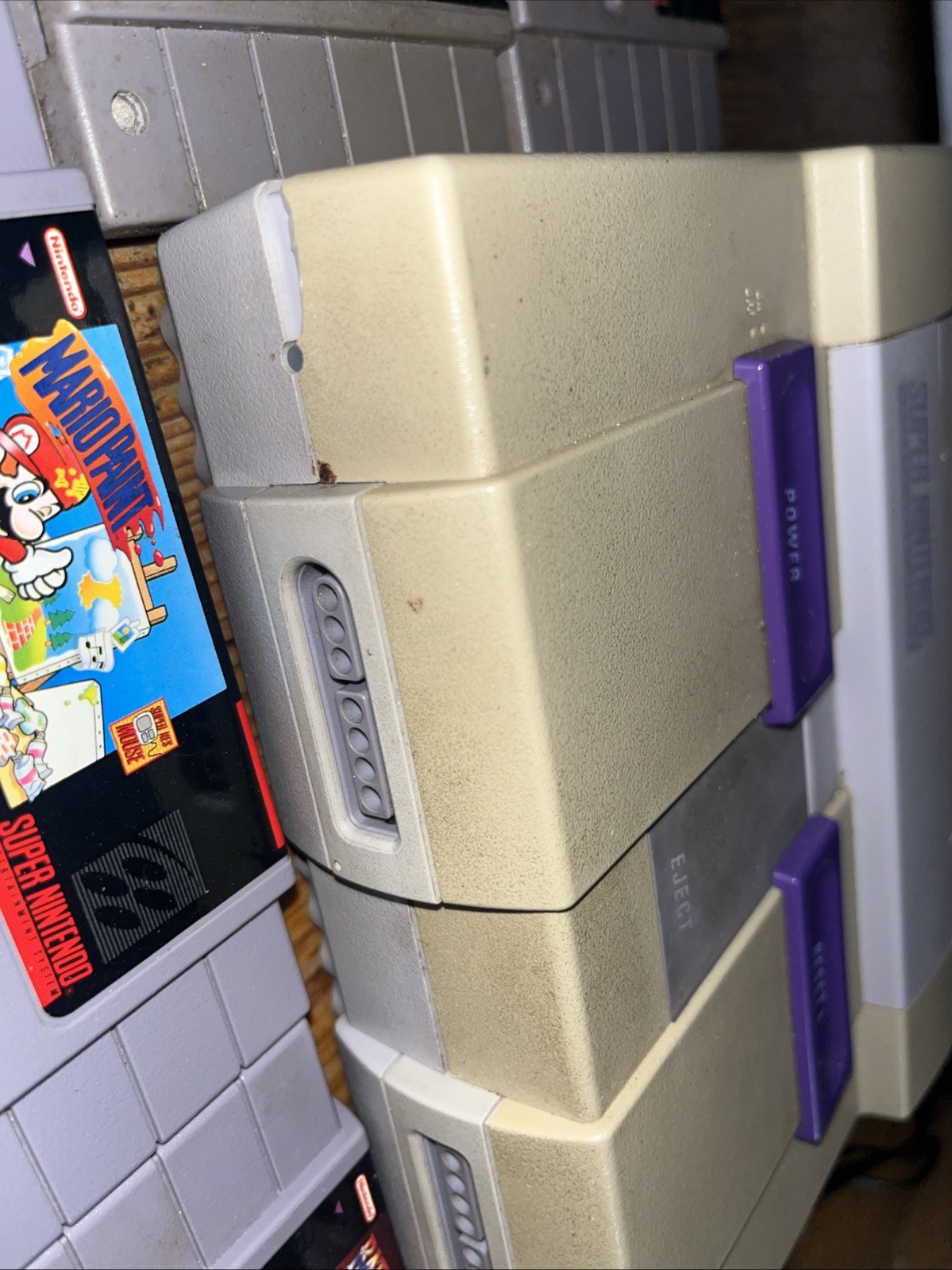 Super Nintendo SNES Console Video Game Bundle Lot of 10 Games – Tested Working