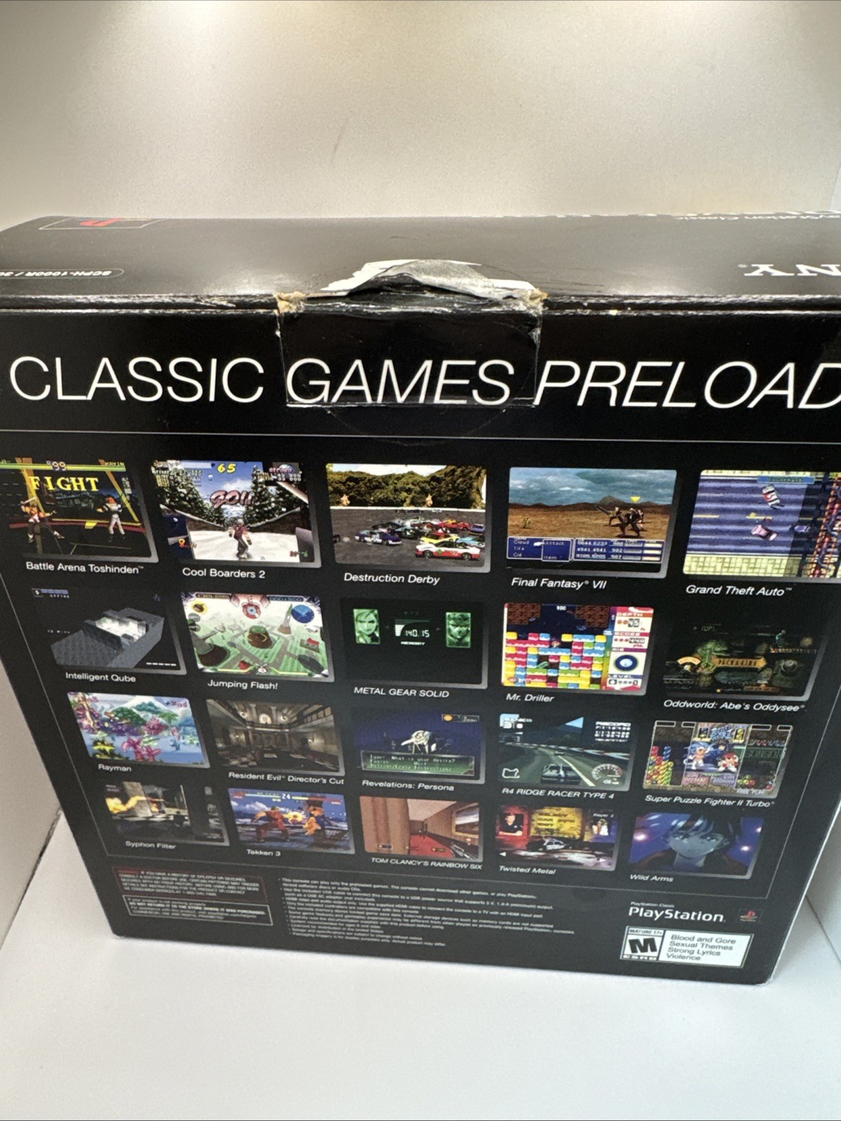 Sony PlayStation Classic Mini 2018 HDMI Console Gray, PS1 Games
