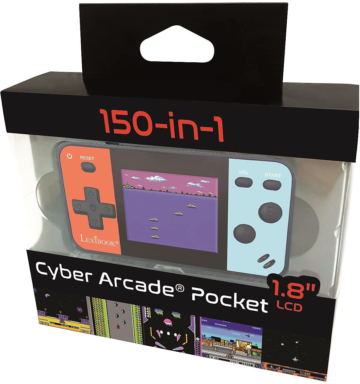 Portable Electronic Game Console with 150 Classic Games 1.8 Inch LCD Display
