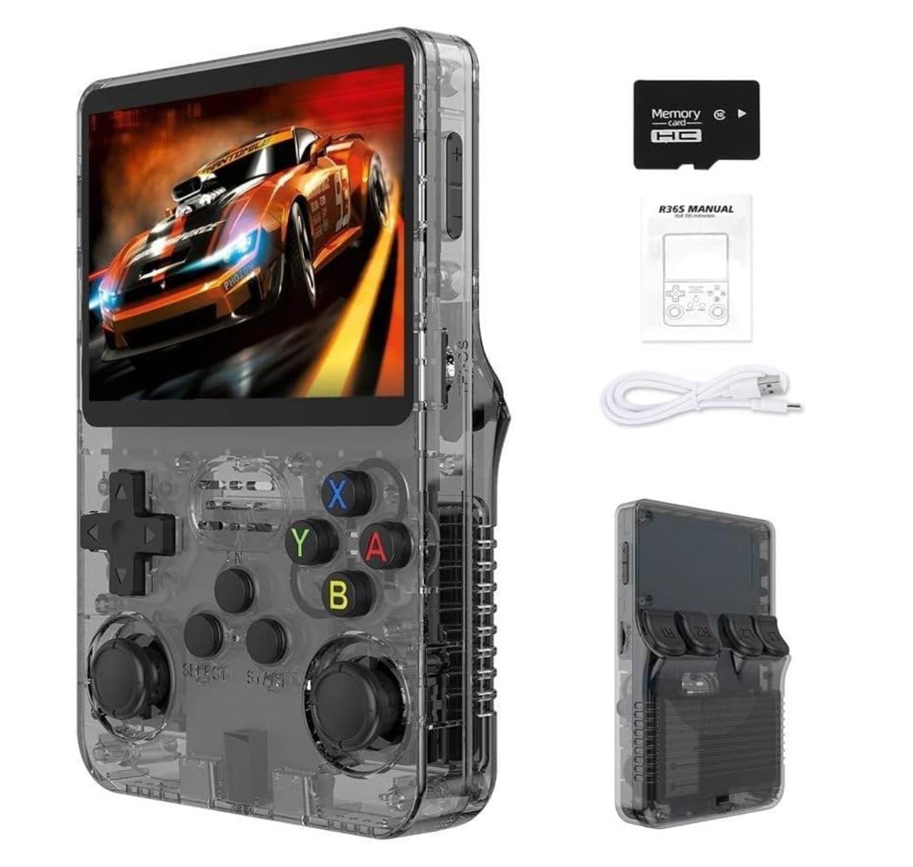 R36 Retro Handheld Game Console with 4.0″ IPS HD Screen, Portable Gaming 64GB