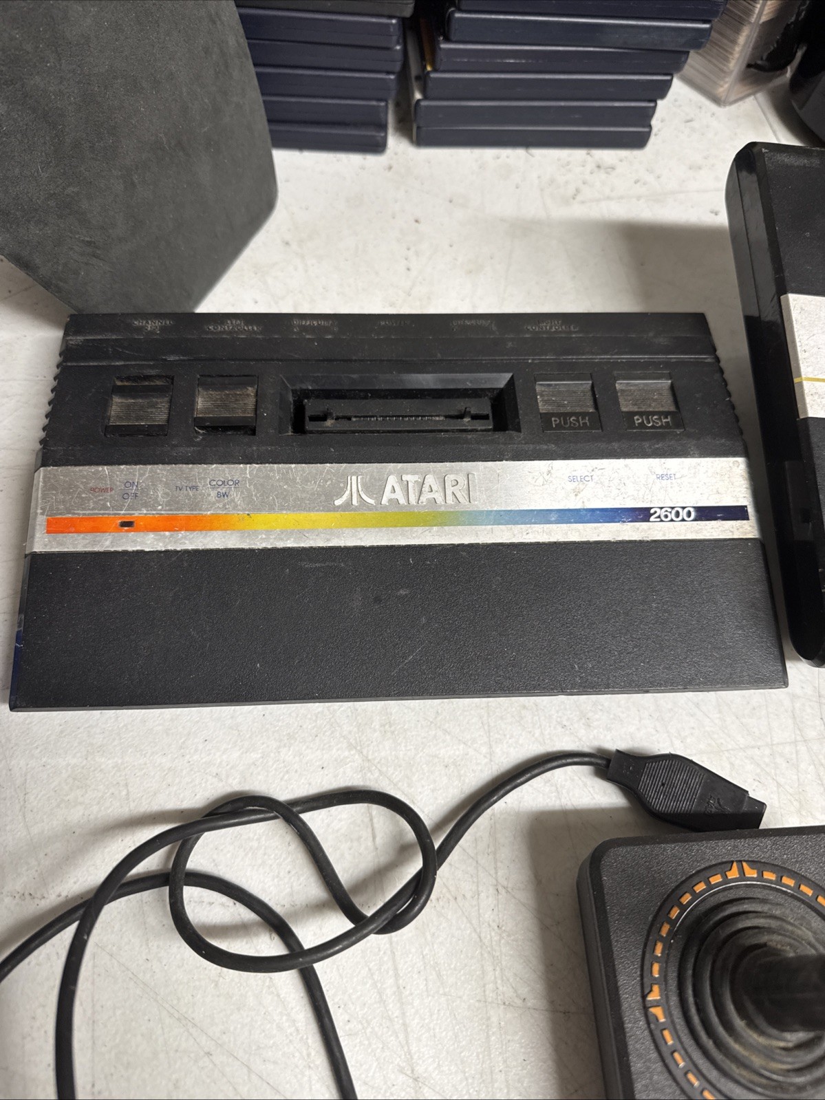 Two Atari 2600+ 7800 ProSystem Retro Vintage Video Game Console