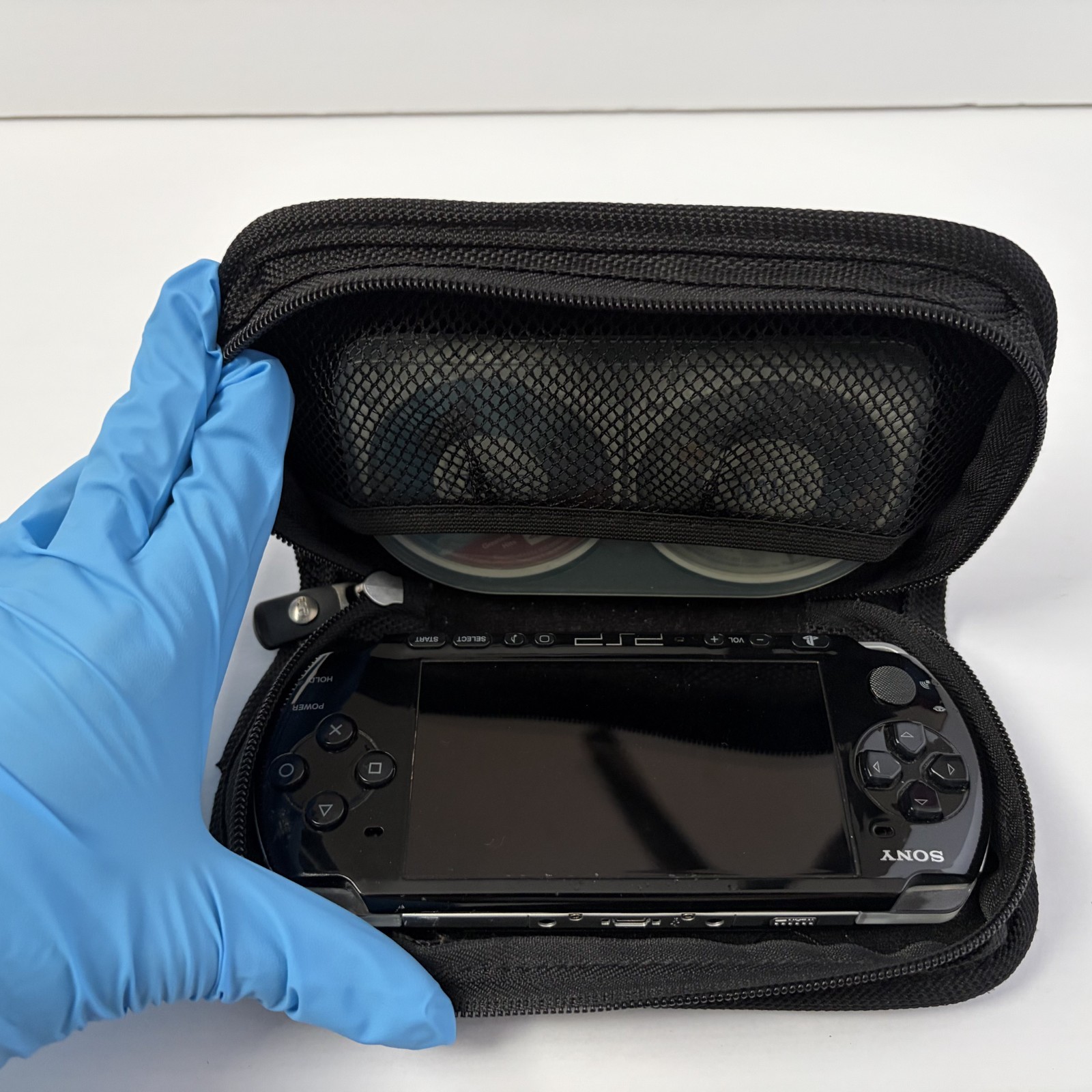 Sony PSP 3001 Bundle – TESTED WORKING w/ Charger, Travel Case, 12 Games