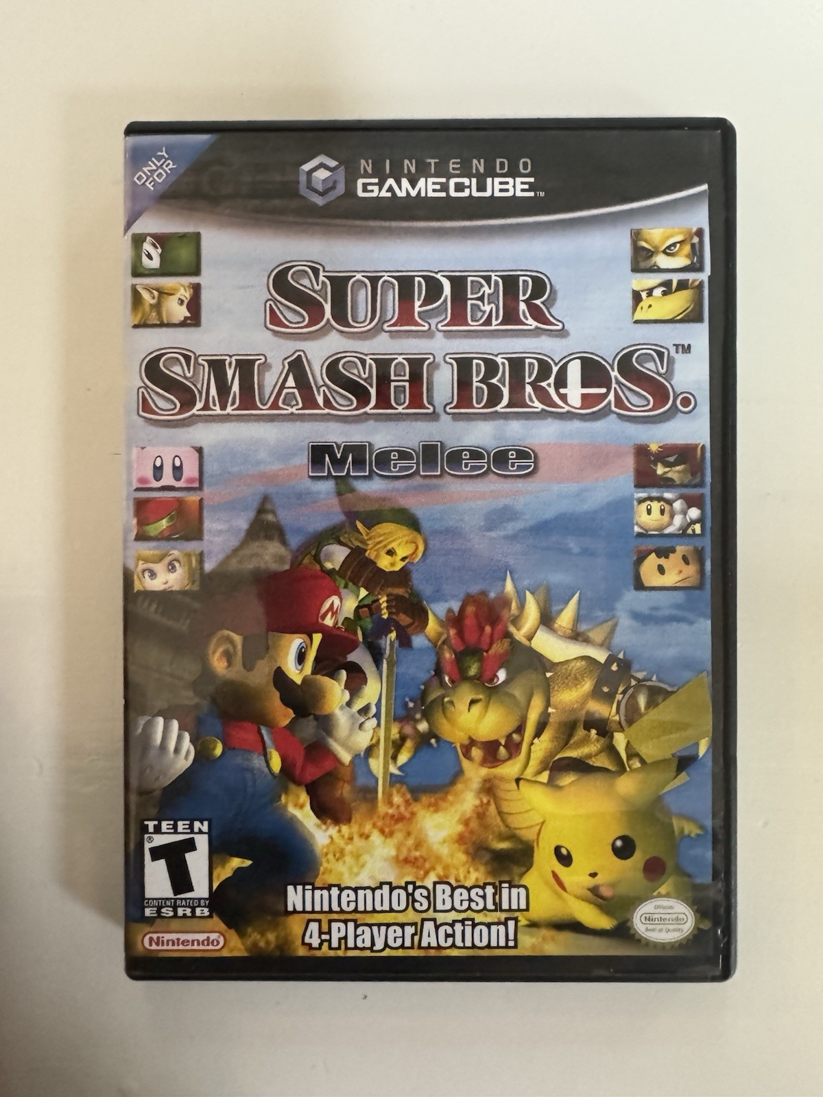 Nintendo GameCube DOL-001 Bundle w/ HDMI Adapter, 2 Controllers, 6 BEST GC GAMES