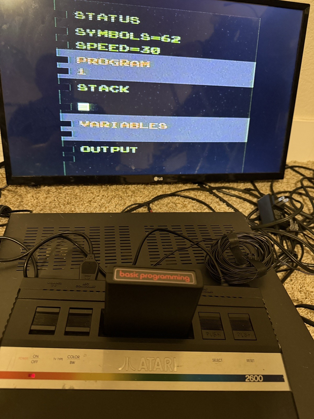Atari 2600 Junior Console 9 Games 1 Joystick Tested