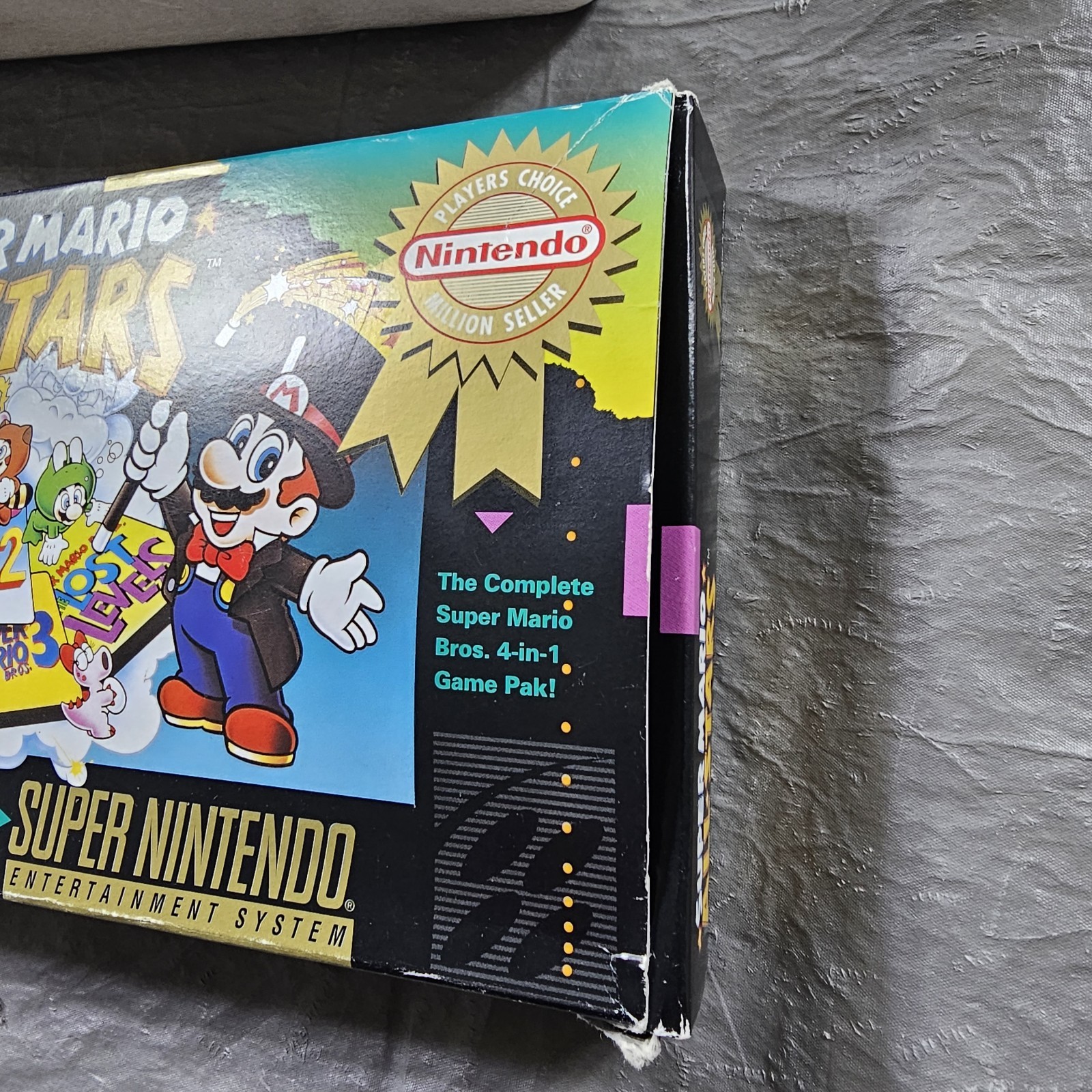 Super Nintendo SNES Console IN BOX Bundle W/ Super Mario All Star Donkey Kong 2!