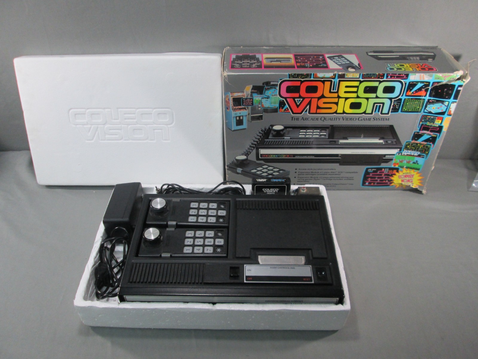 Coleco Vision CONSOLE Complete w/ Box & Inserts TESTED Vintage 1982 #2