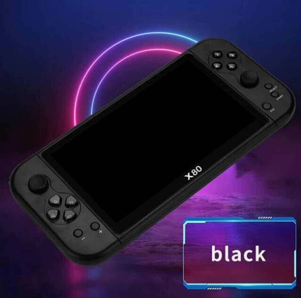 Portable X80 Game Console 7.0″ Screen Home Handheld Built-In 20000 Games HD TV