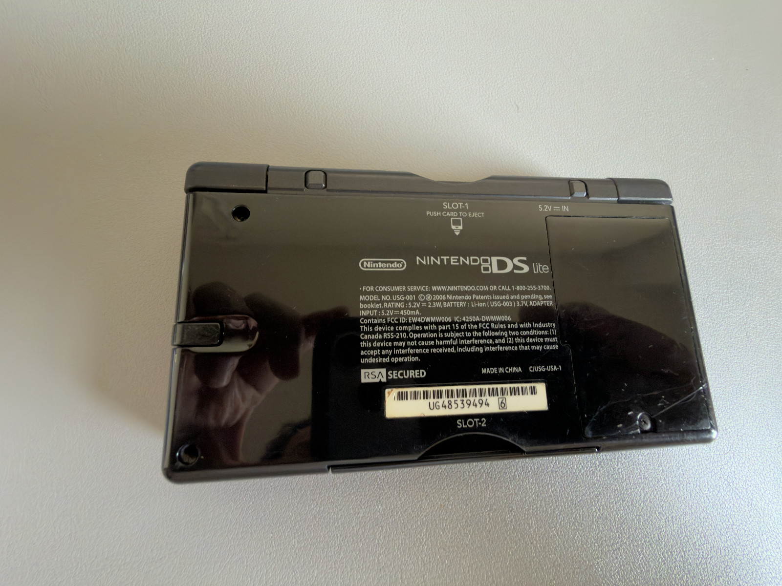 Nintendo DS Lite Handheld System – Onyx Black