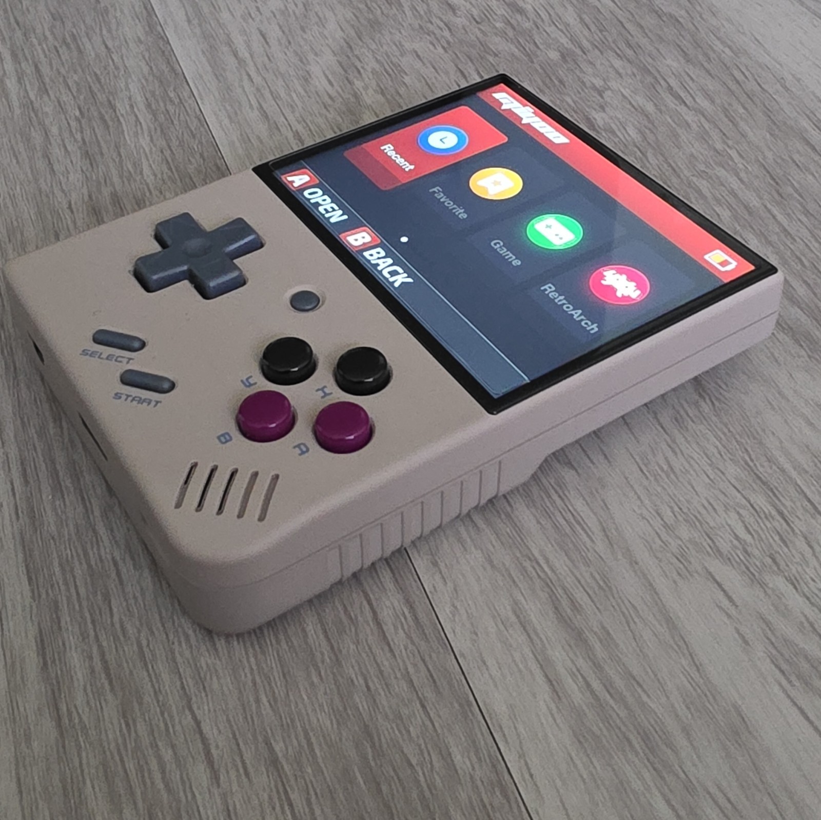 Miyoo Mini Plus Handheld Retro Game Console 128GB Wi-Fi USB-C Beige w/ Case