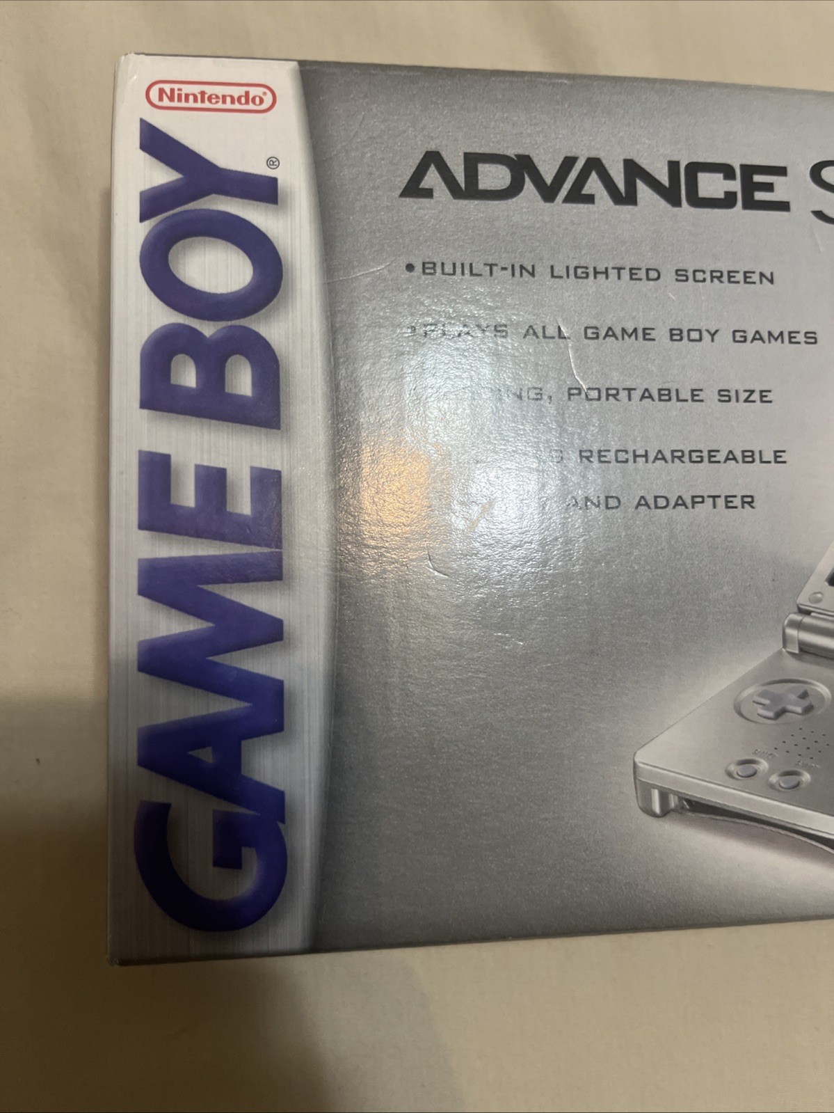 Nintendo Game Boy Advance SP-Silver FACTORY SEALED NEVER OPENED READ DESCRIPTION