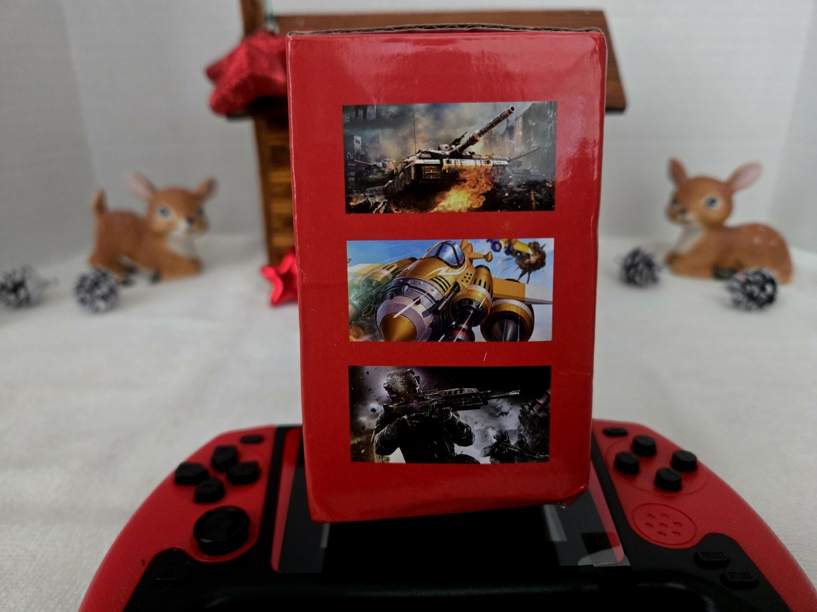 Red Retro FC 3.5 Screen Portablle 500 Games. Free Shipping. New In Box
