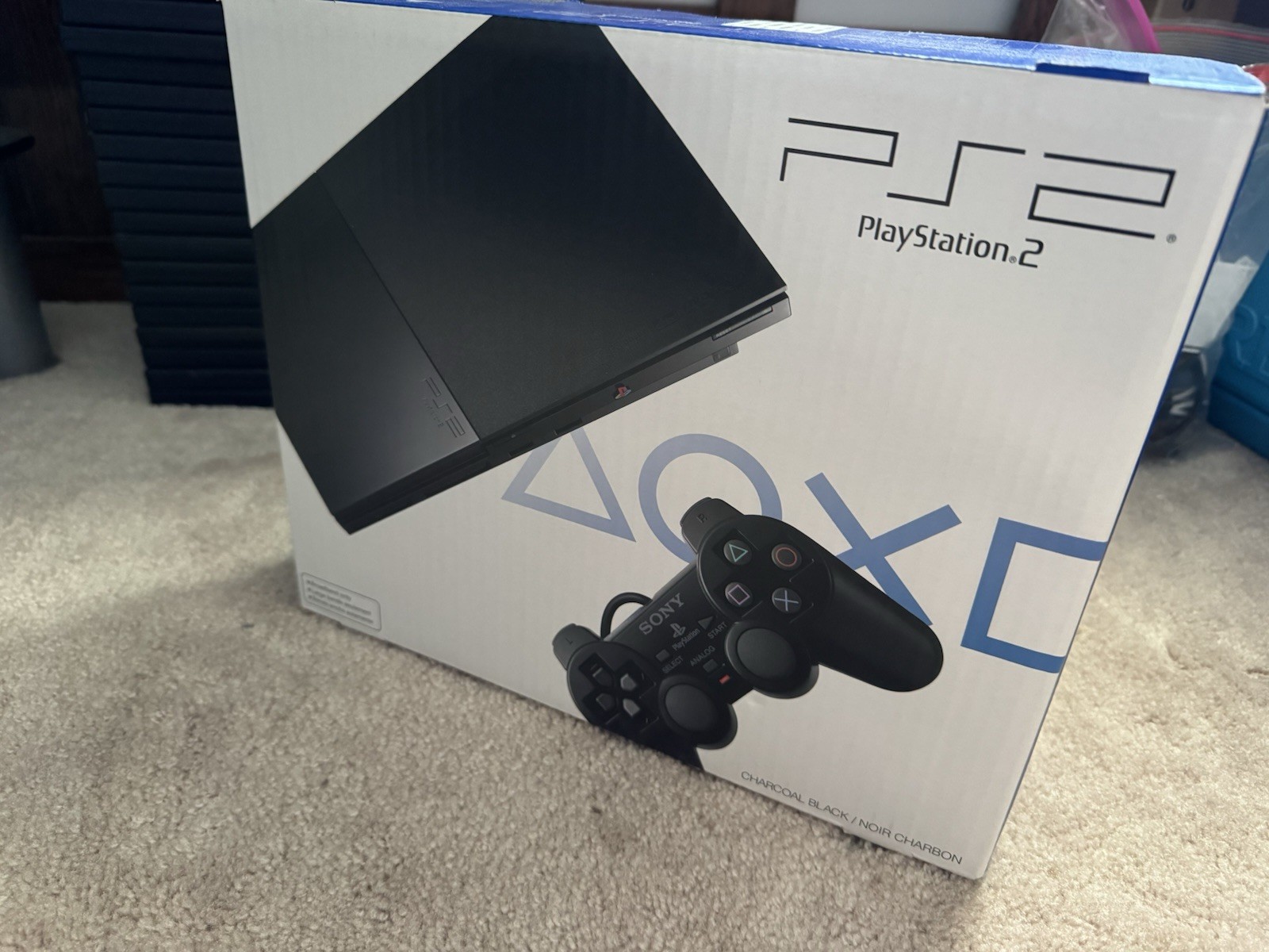 BRAND NEW SEALED Sony PlayStation 2 Slim Charcoal Black SCPH-90001