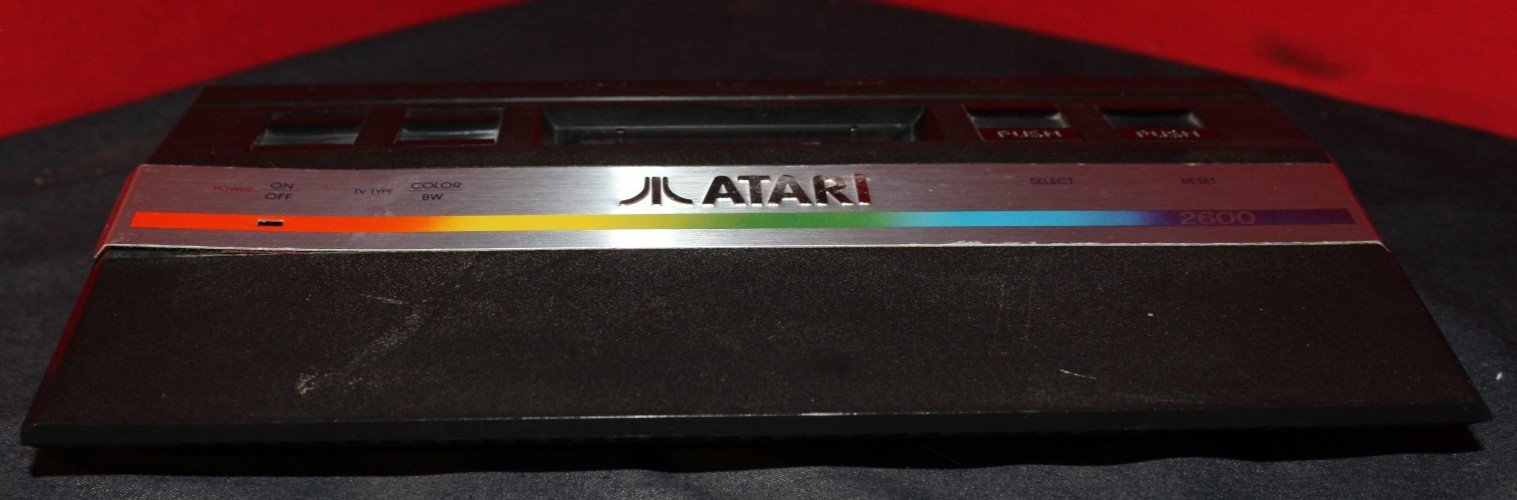Vintage Atari 2600 Jr. Junior W. Controller and Power Cable, Needs RF AO4077709