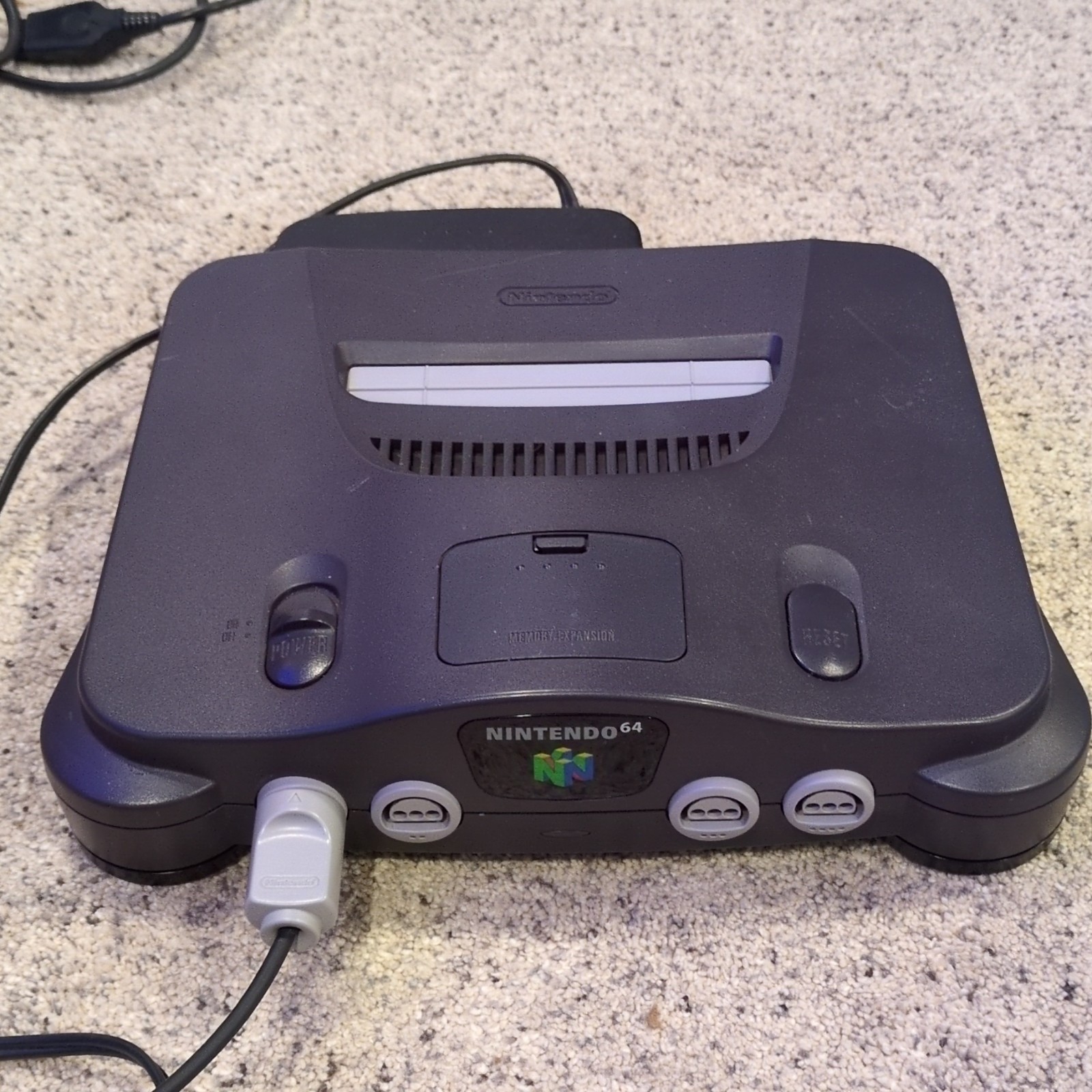 Nintendo 64 NUS-001(JPN) Gray Console Component RCA with Controller