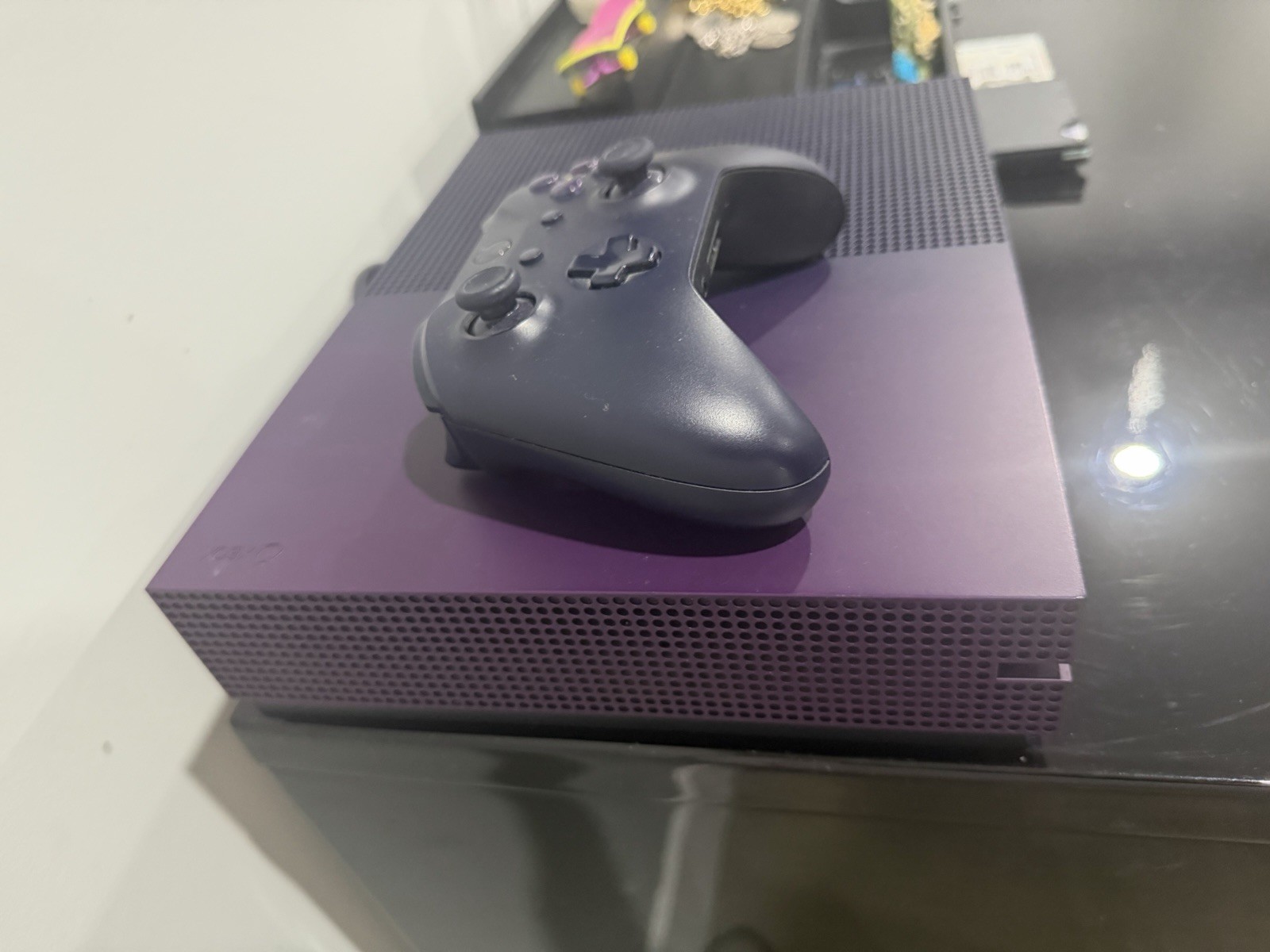 Xbox One S 1TB 4K UHD Console Purple Fortnite w/ Wireless Controller HDMI