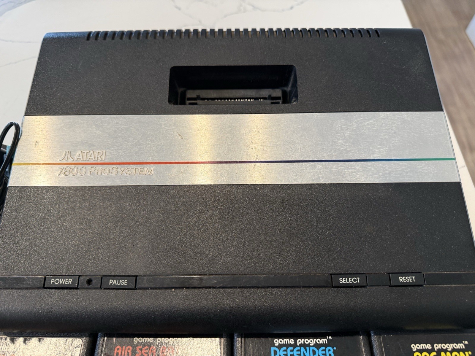 Atari 7800 ProSystem 1986 Console Bundle Controller AS IS Parts READ!!