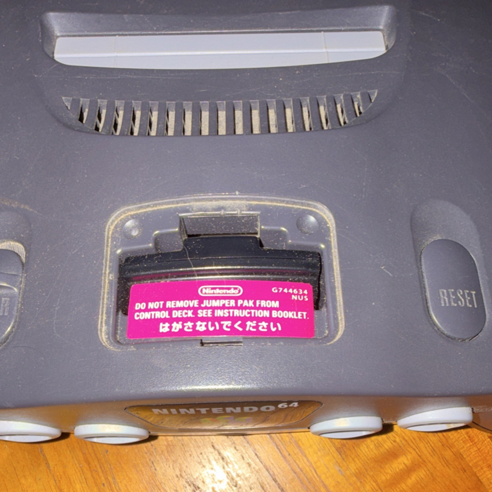 Nintendo 64 Gray Console NUS-001 Component RCA w/ Controller Star Wars Game