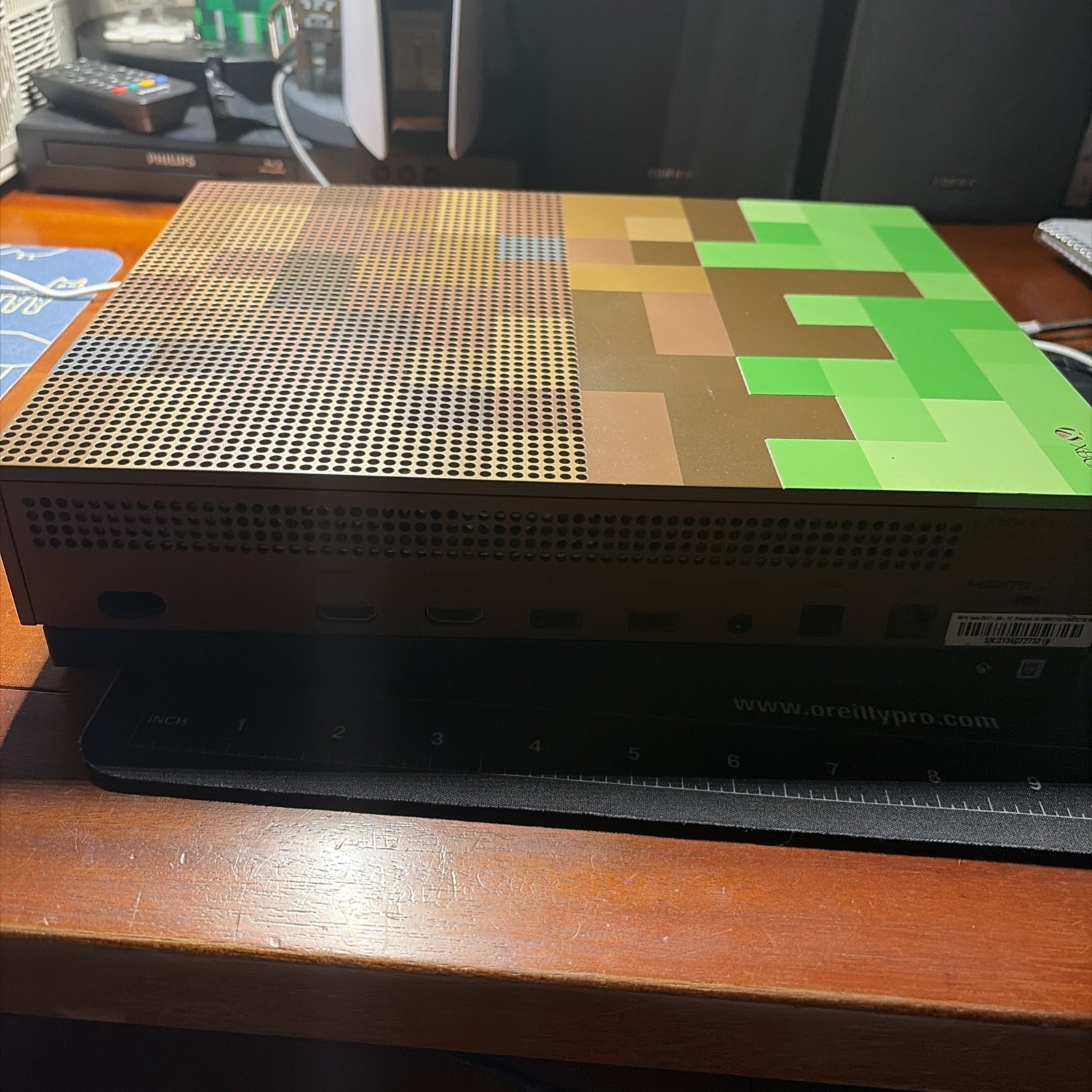 Microsoft Xbox One S Minecraft Limited Edition 1681 1TB Green Brown Console