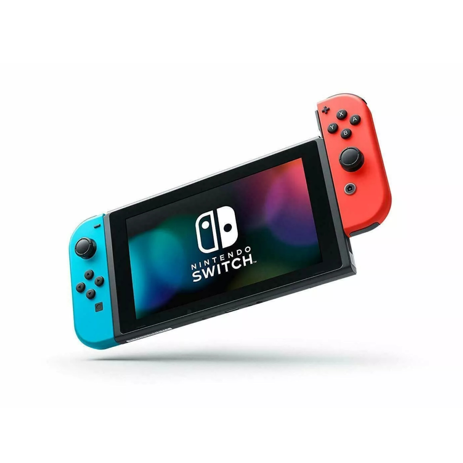 Nintendo Switch with Neon Blue and Neon Red Joy‑Con – Japan Import with US Plug