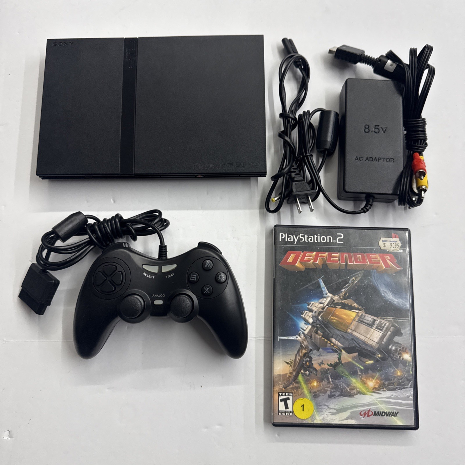 Ps2 – Sony PlayStation 2 Slim Console – Black W/ Game & Controller Tested #2944