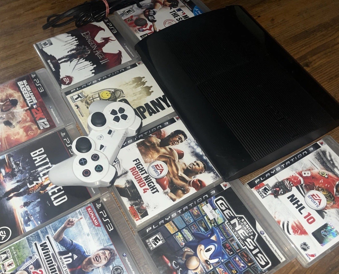 Sony PlayStation 3 Super Slim CECH-4001B 250GB Black 18 Games Bundle