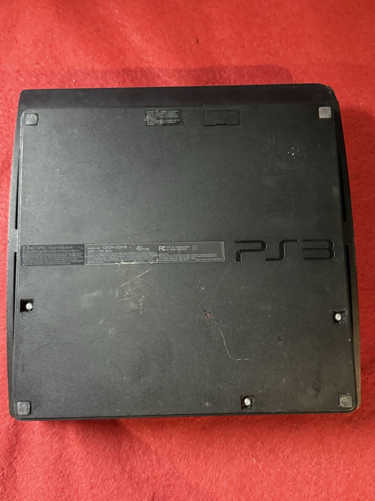 Sony PlayStation 3 PS3 160GB Console CECH-3001B Black