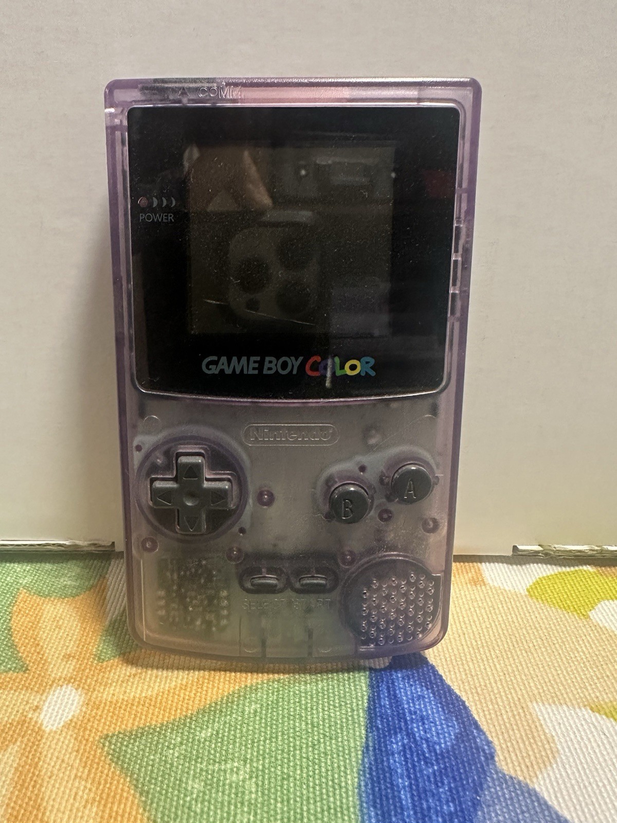 Nintendo Game Boy Color Handheld System Atomic Purple Working