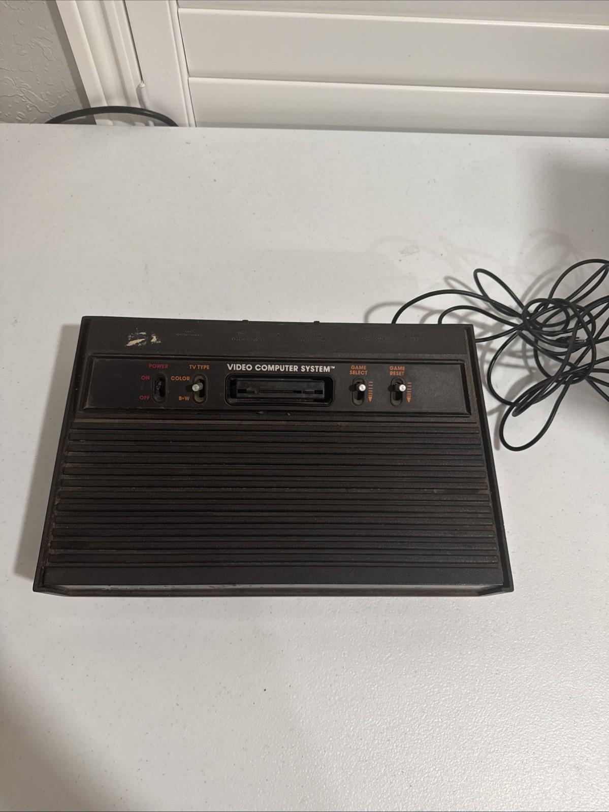 Atari 2600 Console CX2600 Wood Grain UNTESTED