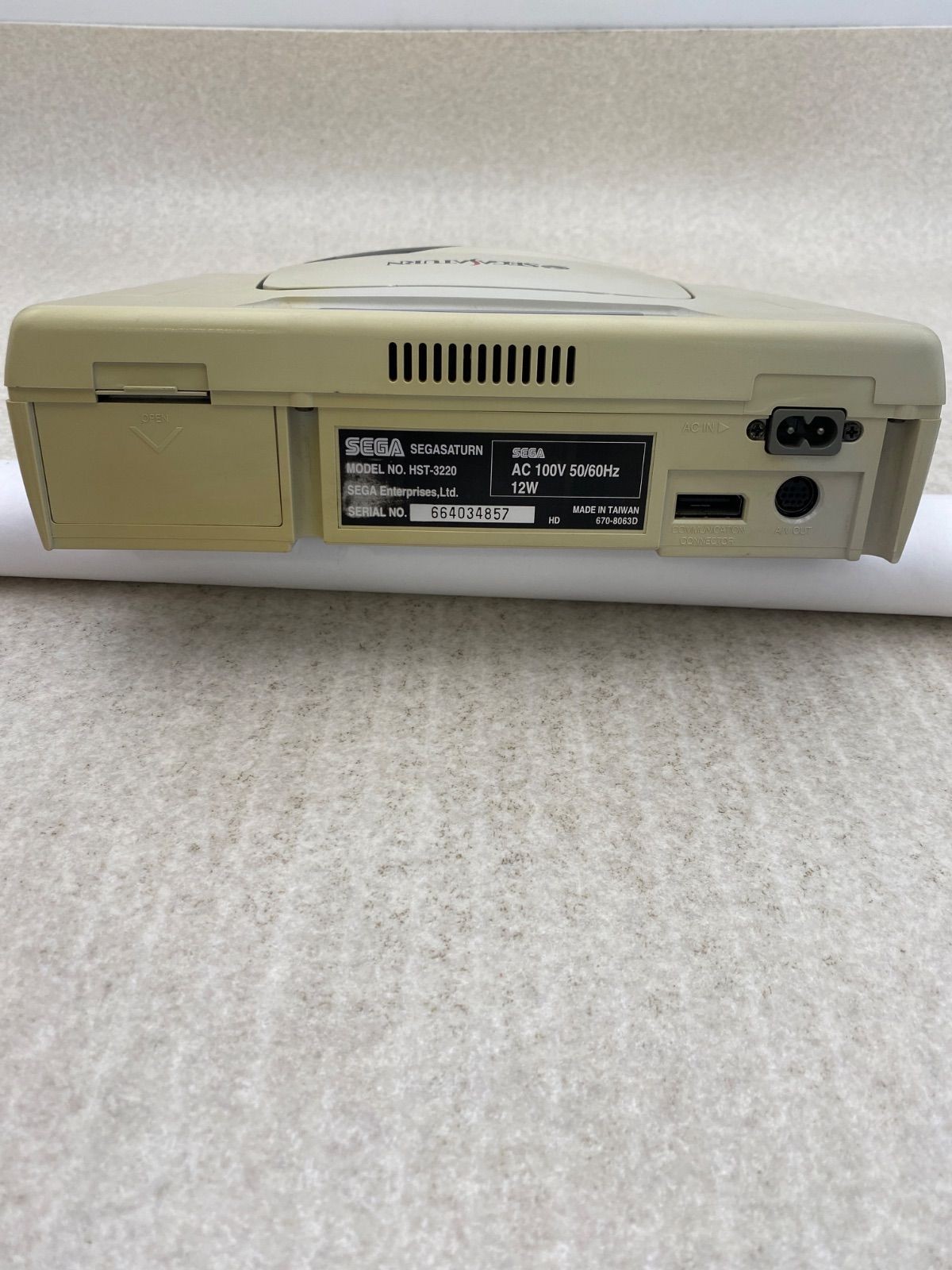 Sega Saturn HST 3220 console with 2 controllers