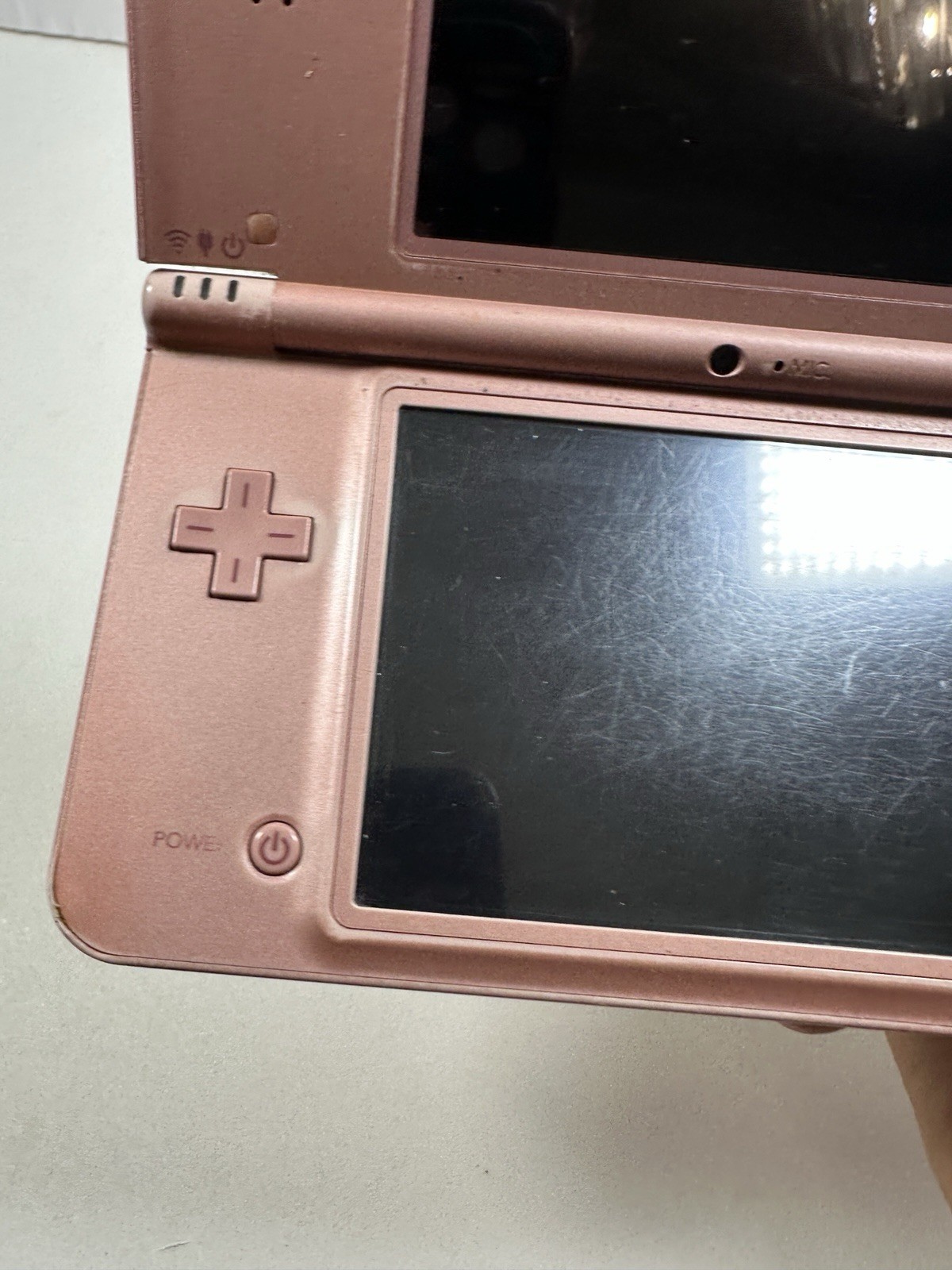 Used Metallic Rose Nintendo DSi XL Handheld System Tested No Stylus READ!
