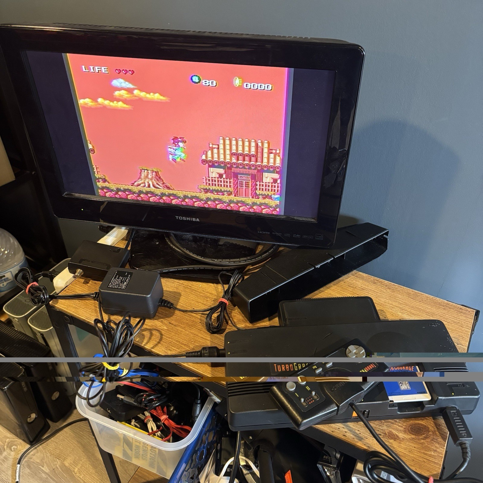 NEC TurboGrafx-16 Console, Cords, & Keith Courage in Alpha Zone – Tested