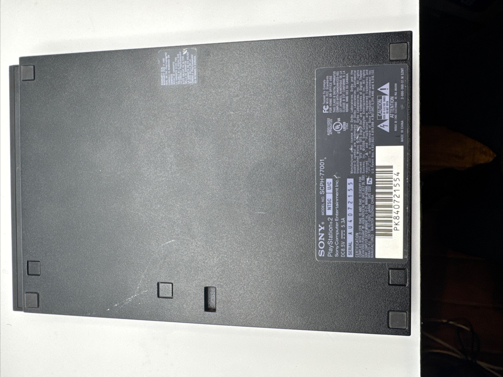 Sony PlayStation 2 Slim Console Black. With Controller, Cables Memory Card. PS2