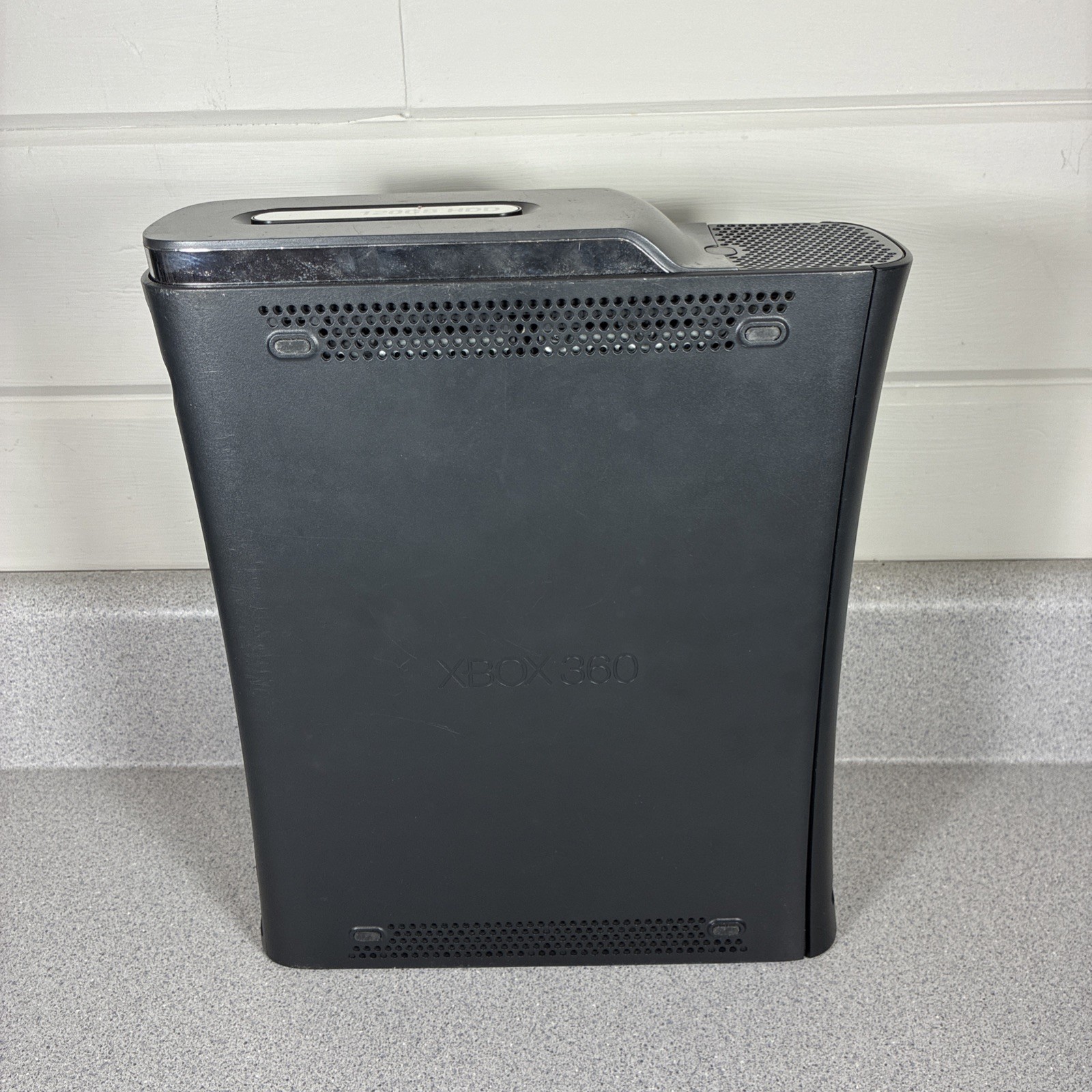 Microsoft Xbox 360 Elite Console Black 2009 Works Disc Tray Sticks Vtg Retro
