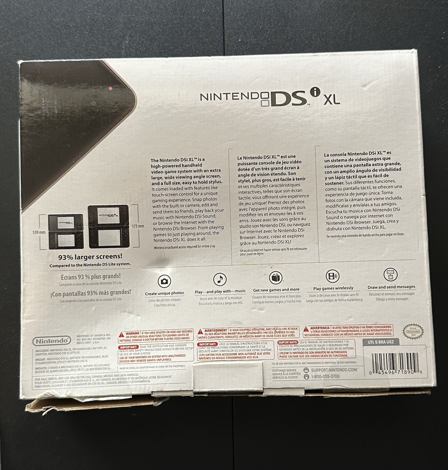 CIB Bronze Brown Nintendo DSi LL Handheld Console Charger Box Japan Manual Pen