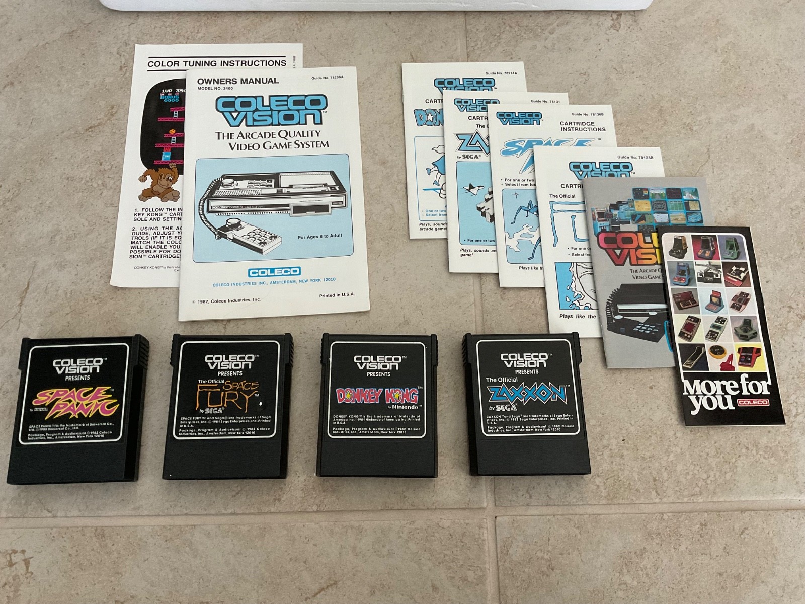 Coleco ColecoVision (Model 2400) Video Game System – Black (2400)