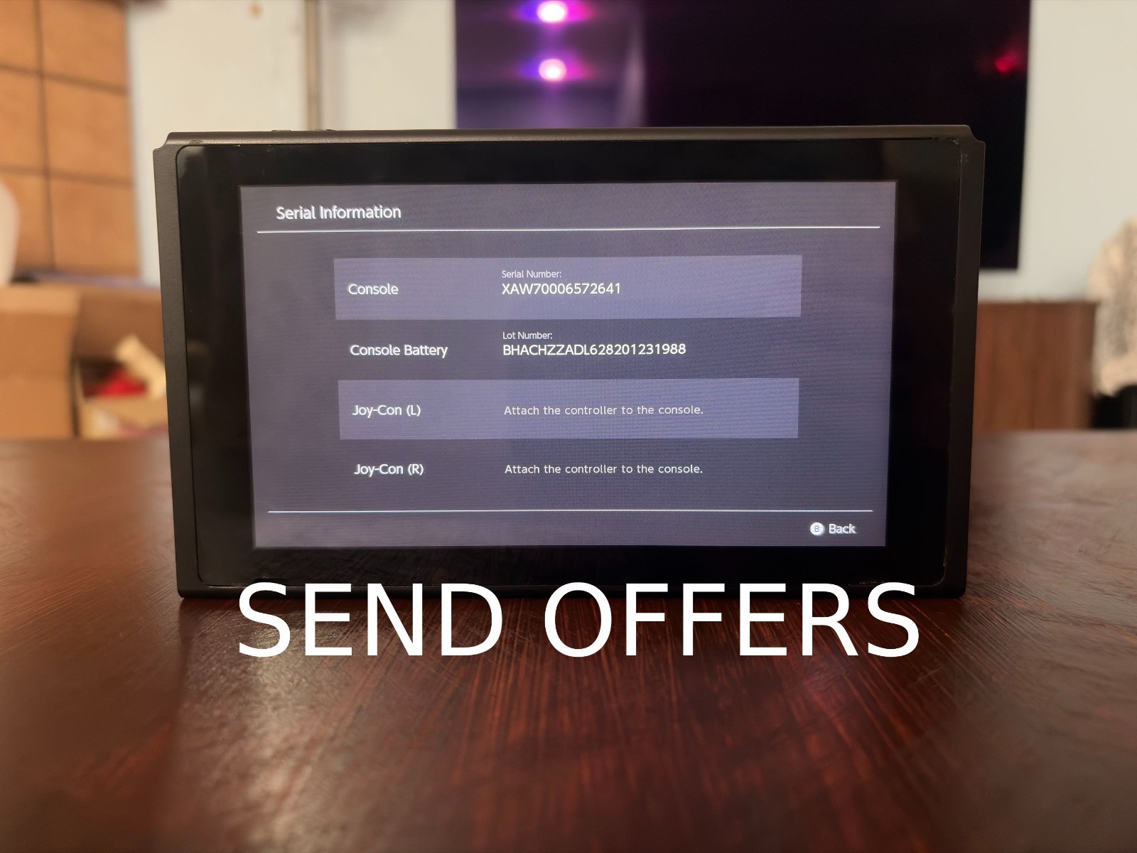 UNPATCHED Nintendo Switch v1 32GB Console (HAC-001) – SOLD AS IS – READ DESC