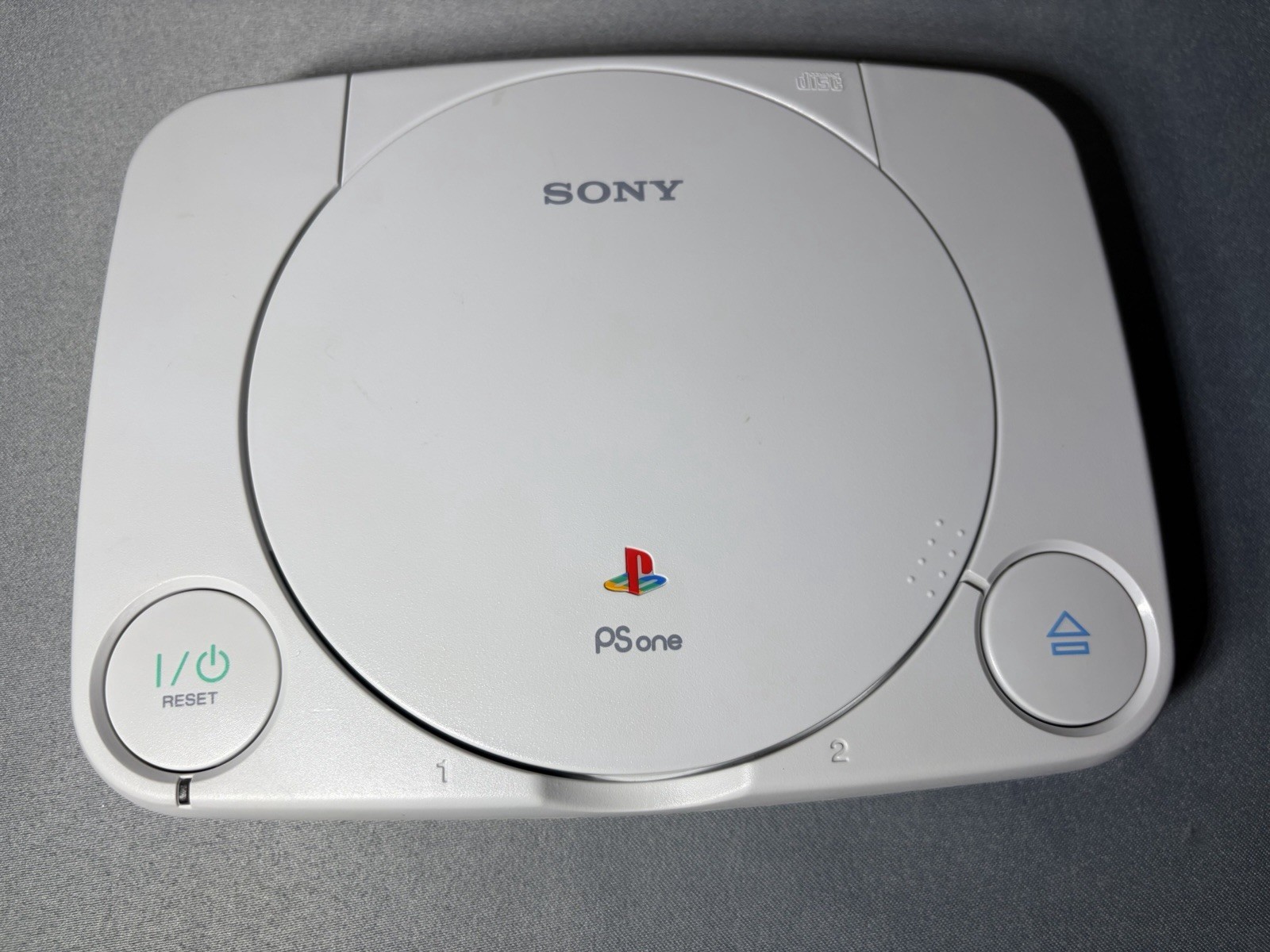 Sony PlayStation PSone White Game Console PS1 Two Controllers Excellent