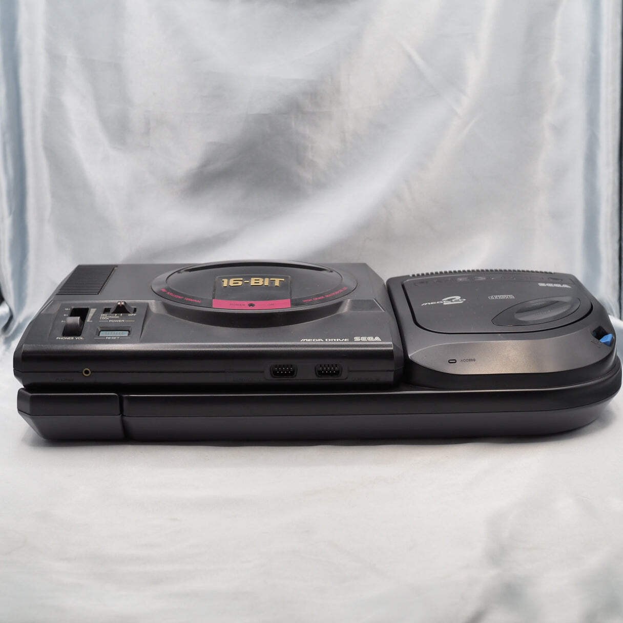 Mega Drive + Mega CD 2 Console system SET Boxed Tested SEGA HAA2510 HAA-2912