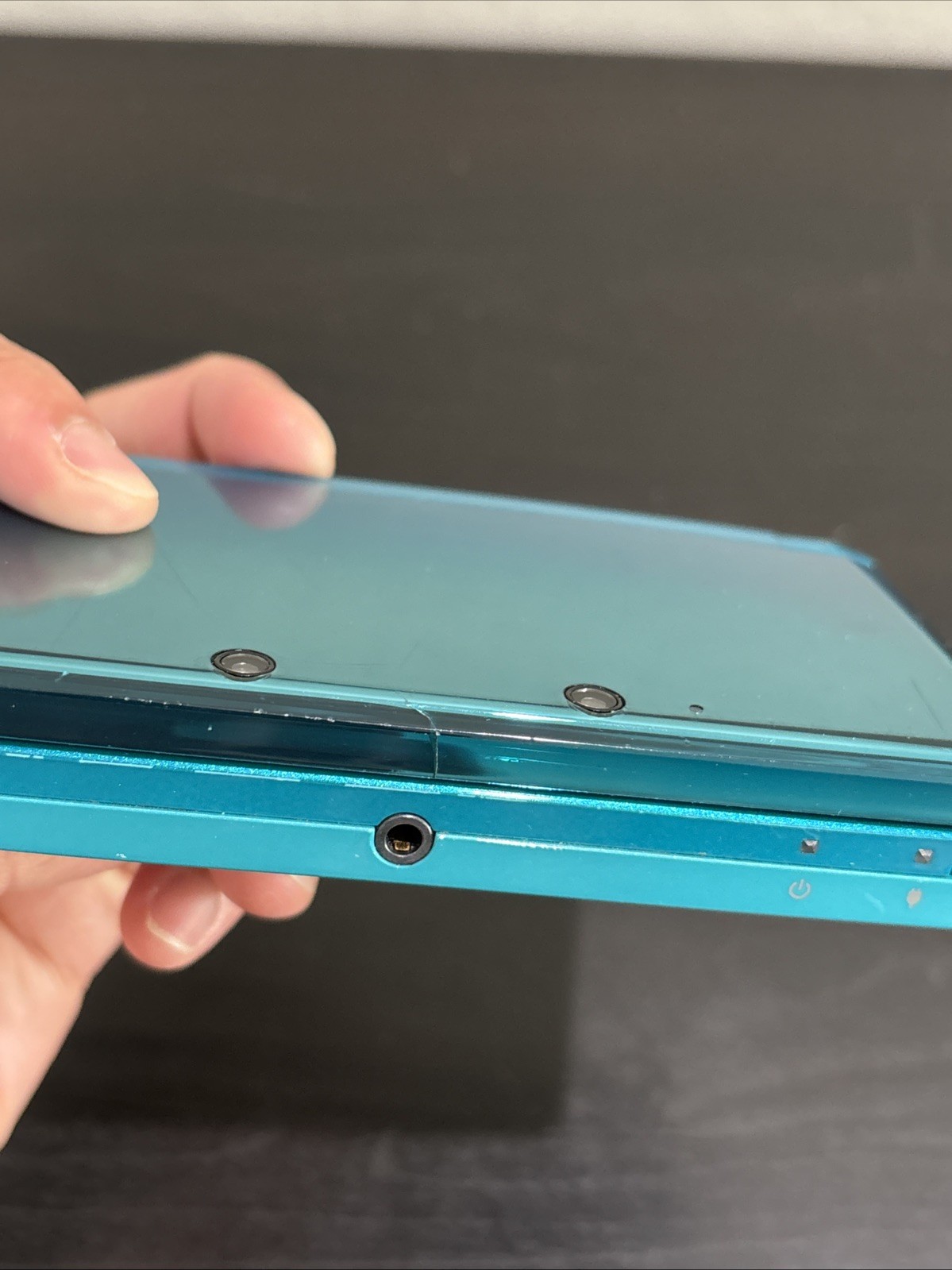 Aqua Blue Nintendo 3DS Console Good Used Condition Tested With Charger & Base