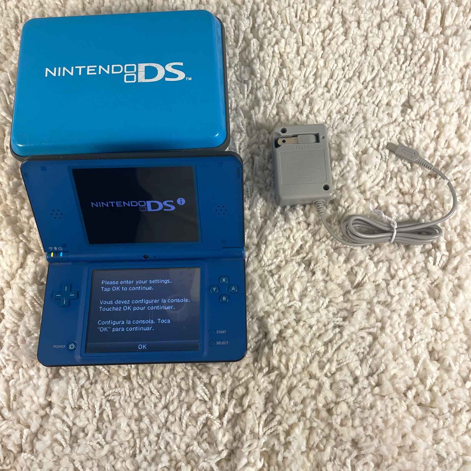 Nintendo DSi XL Midnight Blue Handheld Console System UTL-001 Tested