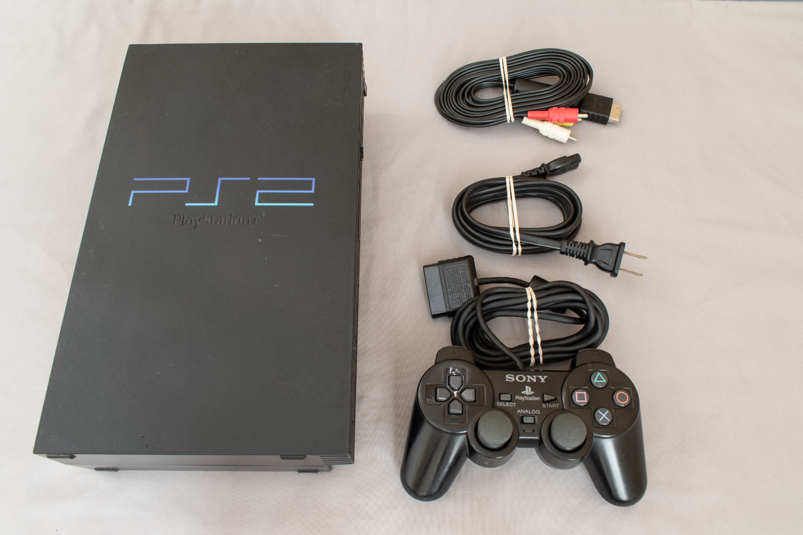 Sony PlayStation 2 Console with Cables & Controller – Tested Works! SCPH-30001R