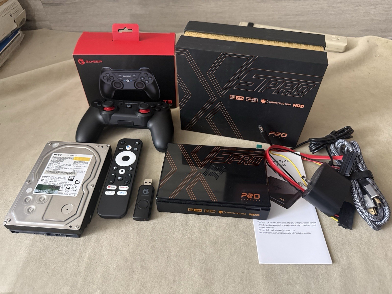 Kinhank Super Console X5 PRO Retro Android Gaming 4TB Controller Acces G1N