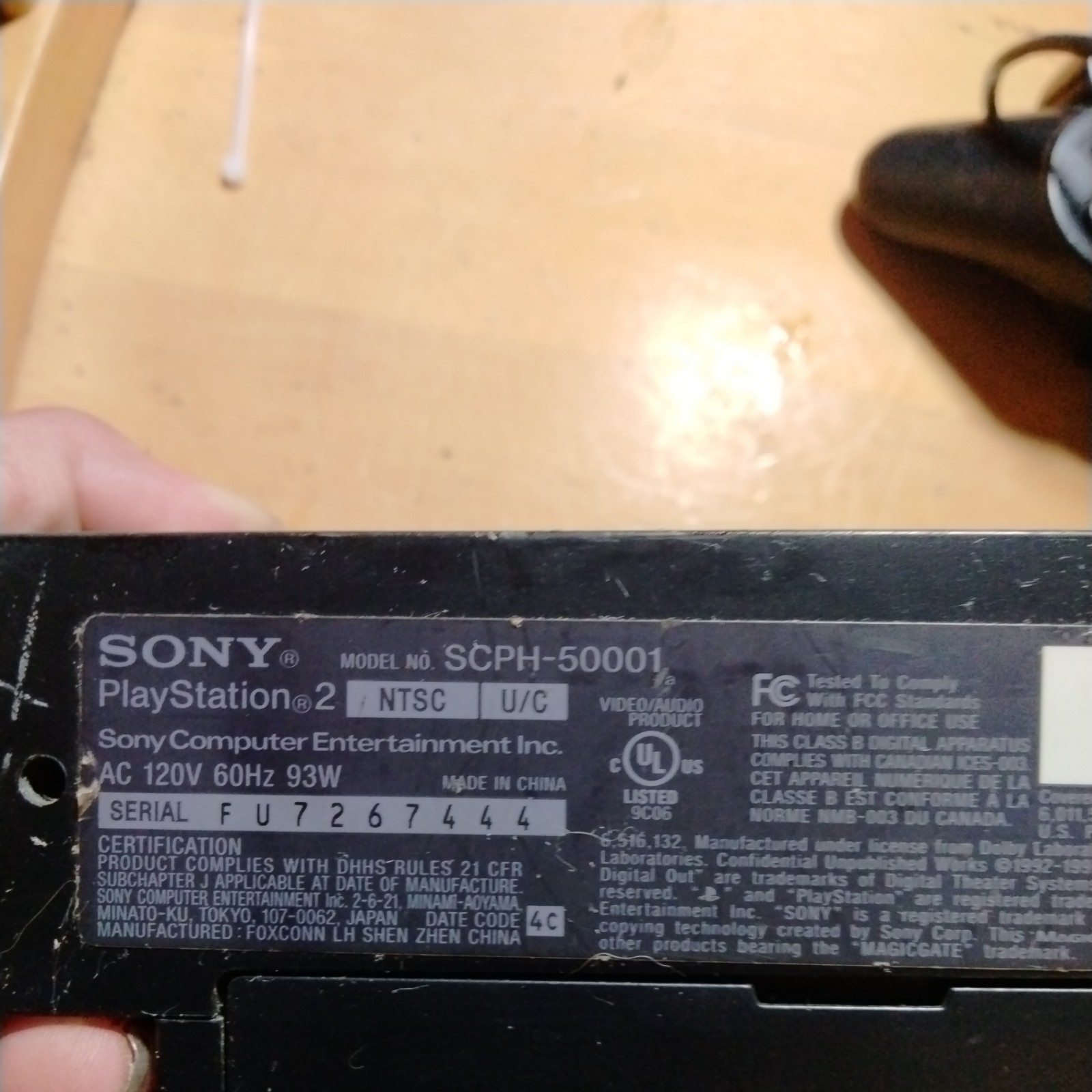 Sony PlayStation 2 50001 Model 1 Controller & All Cords Tested and Working