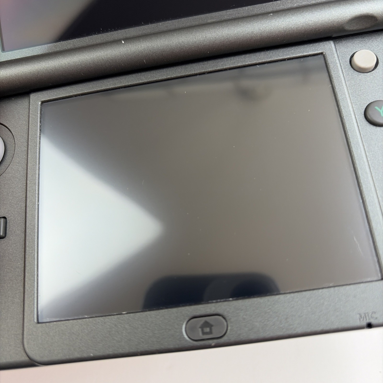 New Nintendo 3DS XL Gray Black Console W Charger Stylus US Version Bottom IPS