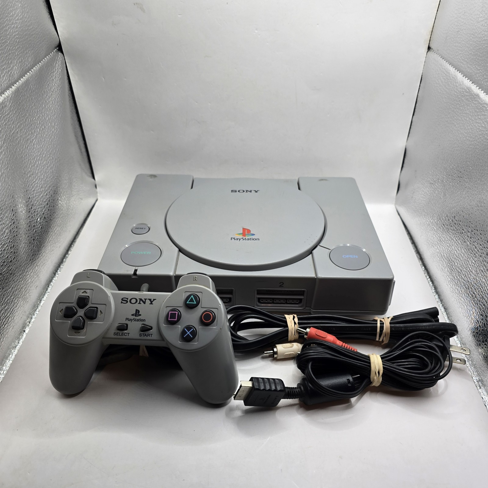 Sony PlayStation 1 PS1 Original Console System Bundle SCPH-1001 Controller