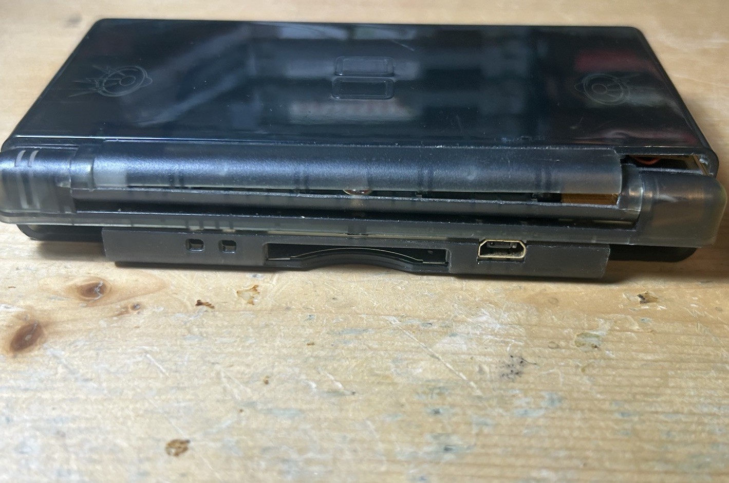 Parts Or Repair Clear Black Nintendo DS Lite Console Video Game System Only