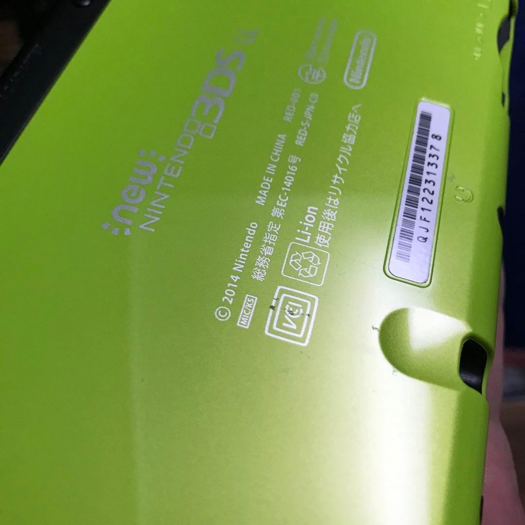 Nintendo New 3DS XL Lime Green Black Console Japan Region Locked Tested JPN