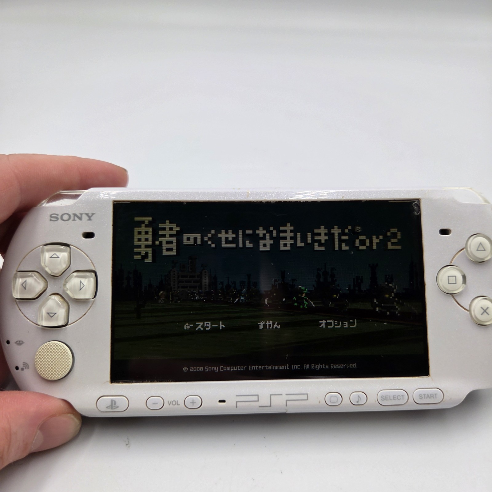 Sony PSP-3000 Pearl White Japan Import UMD Tested /Working – Read Description
