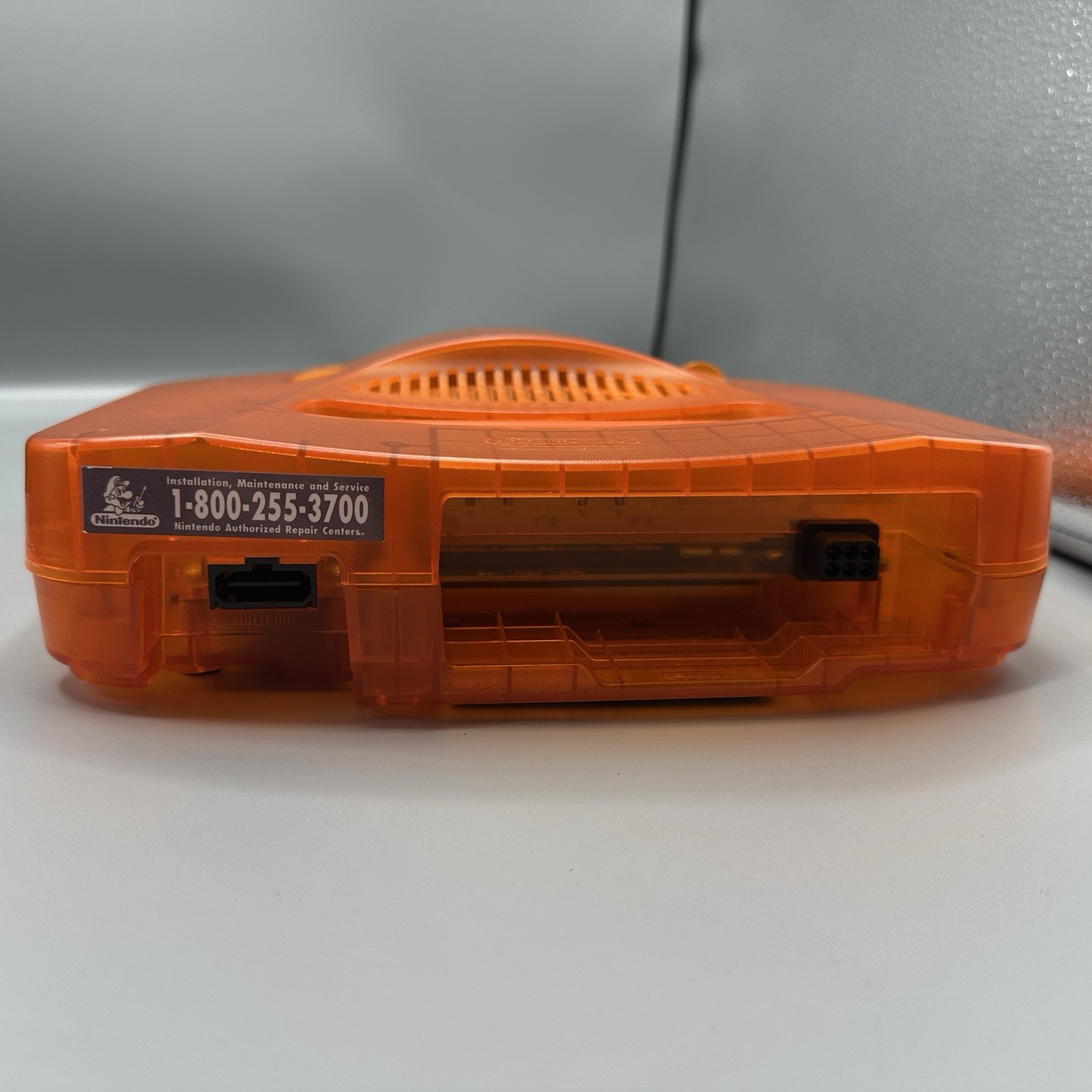 USA Nintendo 64 N64 Fire Orange Funtastic Console w/ OEM Controller -TESTED
