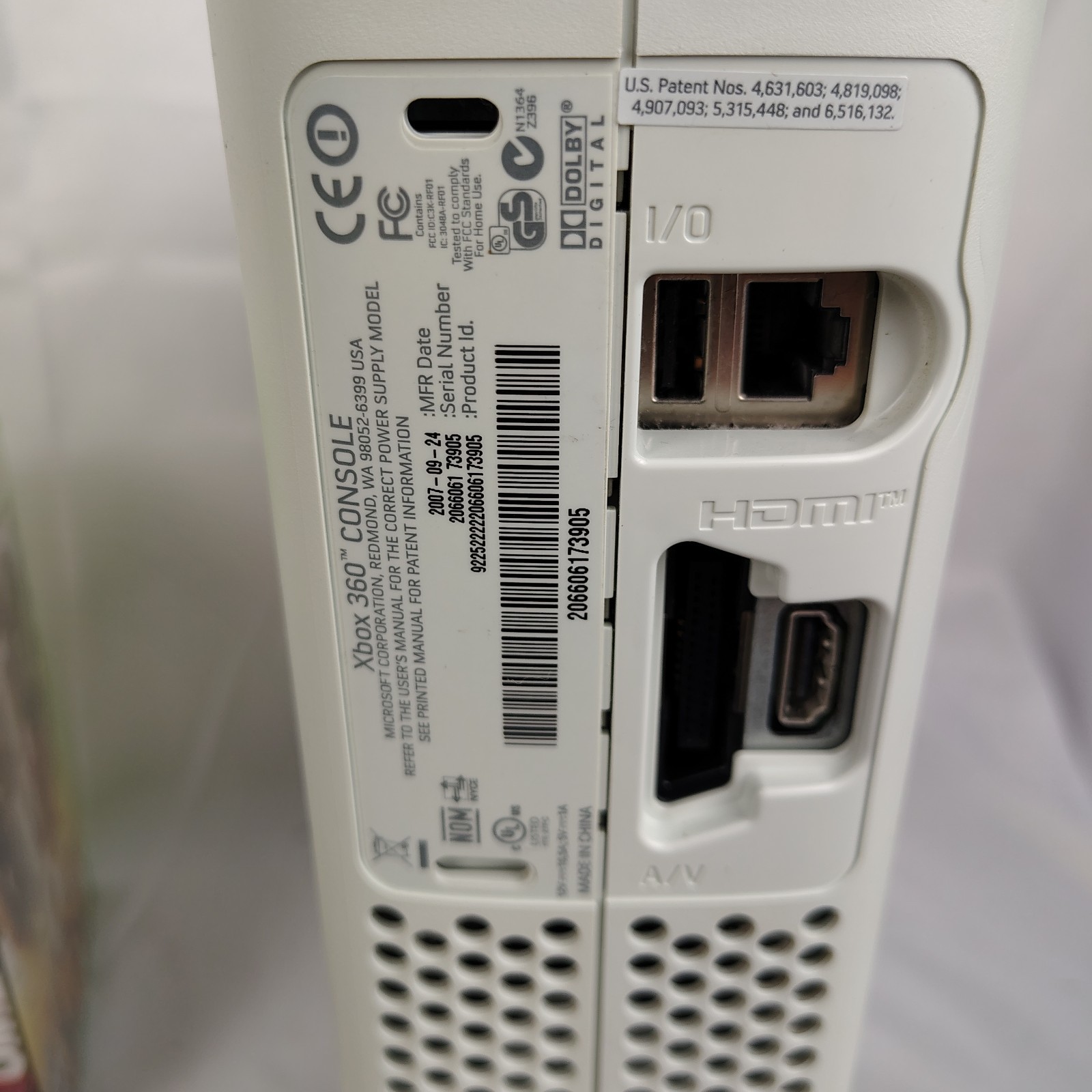 Xbox 360 Console Bundle White 12gb Games Controller Cords